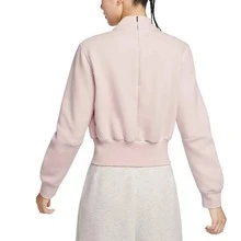 Nike 品牌logo字母針織套頭長袖純色立領保暖套頭衛衣 女款 粉紅色 - 粉色 - 查看 2