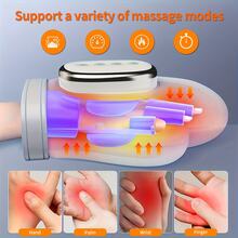 1 Portable Wireless USB Charging Smart Hand Massager, 5-Speed Intensity Massage Hand Massager With Intelligent Timing, Multi Speed Massage Mode, Multi Speed Hot Compress Mode, Ergonomic Design, Suitable For Home Office Use At Any Time, Parents' Gift - White - View 5