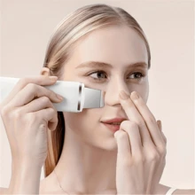 SOKANY Ultrasonic Facial Cleanser With Blackhead Removal Function, One-Touch Start, 3 Speed Settings, Compact And Portable. High-Frequency Vibration Deep Cleans Skin, 3D Head Fits Facial Contour, No Dead Angles. Unisex, Suitable For Blackhead Removal. - White - View 7