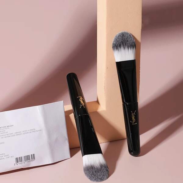 Yves Saint Laurent 9cm Professional Face Foundation Brush, Soft Gradient Color Bristles, Precise Liquid & Cream Foundation Application
