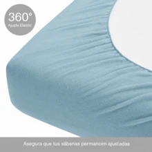 Pyrenees Sheet Set, 3 Pieces – Thermal Winter Bedding, 100% Polyester, 120 G | Fitted Sheet, Flat Sheet, And Pillowcase | For 90/105/135/150 Cm Beds | Soft Touch | 24/48 H Delivery - 扎亞斯.阿祖爾 - 查看 3