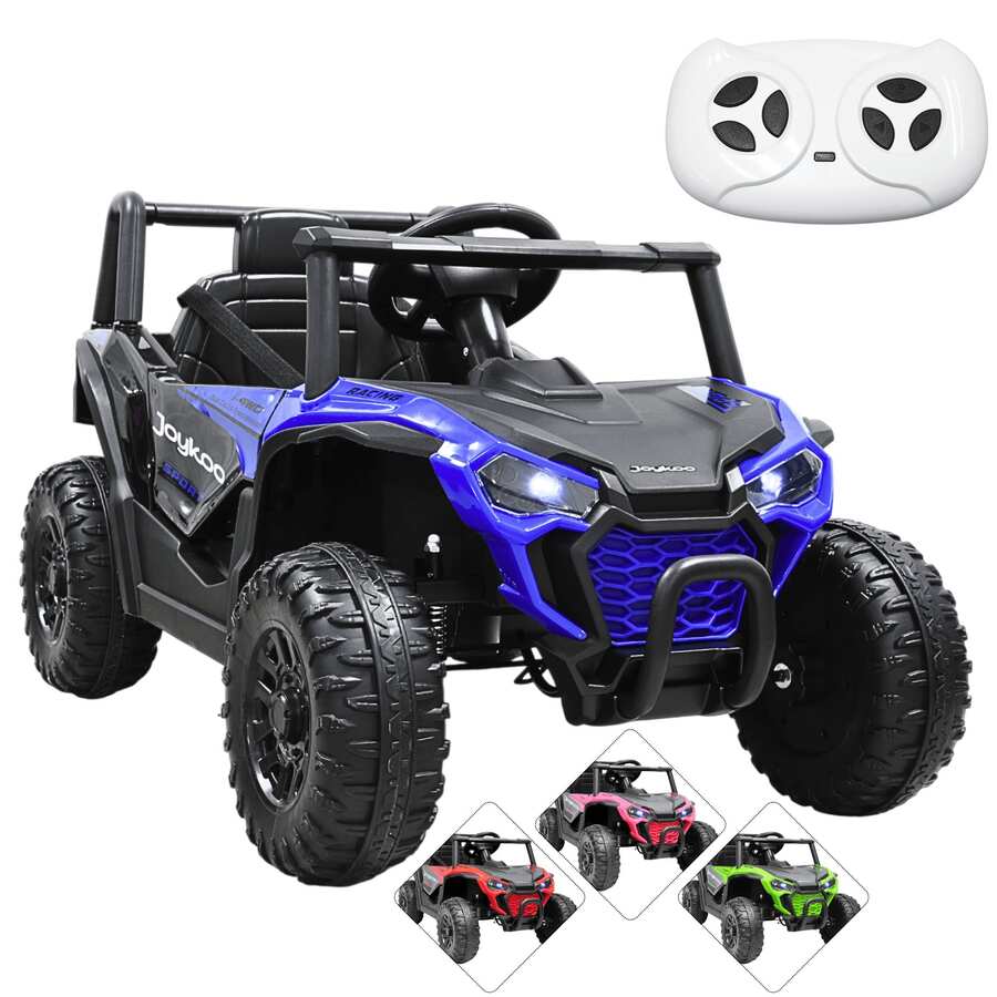 Joykoo Montable Electrico para Niños UVT-001 Luz y Sonido Control Remoto Conexión USB y Bluetooth 12v - Azul - Ver 1