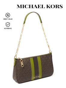 Michael Kors 女士经典链条拉链时尚百搭日常通勤单肩斜挎包 - 草甸綠地 - 查看 1