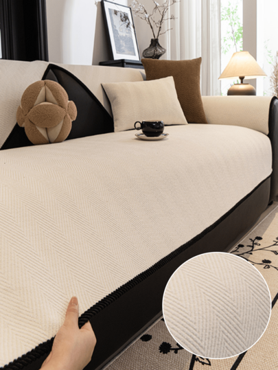 1 pieza Funda de sofá vintage reforzada, minimalista y moderna, protector de sofá apto para todas las estaciones y mascotas, se ajusta a sofás de una a cuatro plazas, decoración de muebles para el hogar y la oficina lavable a máquina