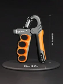 5-100公斤可调节握力训练器，机械式计数腕力训练器，健身房手部握力增强器，可调节阻力11-220磅（5-100公斤）握力训练器，防滑计数式握力训练器，用于肌肉锻炼和手部康复 - 彩色 - 查看 14