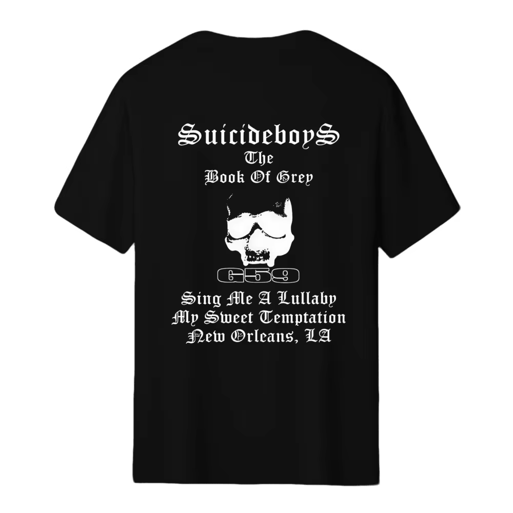 Suicideboy Short Sleeved Suicideboy G59 Pullover, Suicideboy Merch SuicidebuyFan Gift Pullover, Street Wear, Suitable For Both Men And Women, T-Shirt Top, Men's Wear - 黑色 - 查看 5