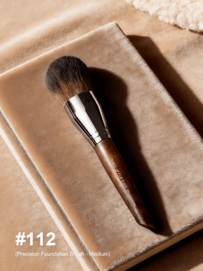 Make Up For Ever Makeup Brush, Brown, Medium Size, Face Brush, Setting Brush, Loose Powder Brush