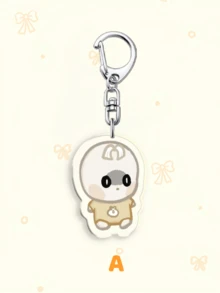 1个动漫亚克力宝贝系列饼干跑酷/饼干王国亚克力钥匙扣，动漫图案，角色造型，可作包包配饰、趣味饰品和粉丝礼物。非常适合送给男朋友、女朋友、家人、老师，也可作为派对礼物和饼干罐主题手机装饰。 - 彩色 - 查看 3