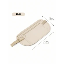 1pc Creative New Fashion Personalized Anti-Theft Concealed Travel Waist Bag, Slim Waterproof Sports Waist Pack Can Fit Phone, Keys, Cards, Coins, Earphones, Tissue, Passport And Other Items, Suitable For Daily Use, Sports, Running, Hiking, Cycling, Fitness, School And Home, Travel Essential, Holiday Travel Bag And Travel Accessory - Multicolor - View 8