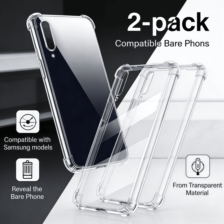 2个：三星透明手机壳，适用于三星Galaxy系列手机，包括Galaxy S26/Galaxy S26 Plus/Galaxy S26 Ultra/Galaxy S25/Galaxy S25 Plus/Galaxy S25 Ultra/Galaxy A35/Galaxy A55/Galaxy A07/Galaxy A17/Galaxy A36/Galaxy A56。 - 無色 - 查看 69