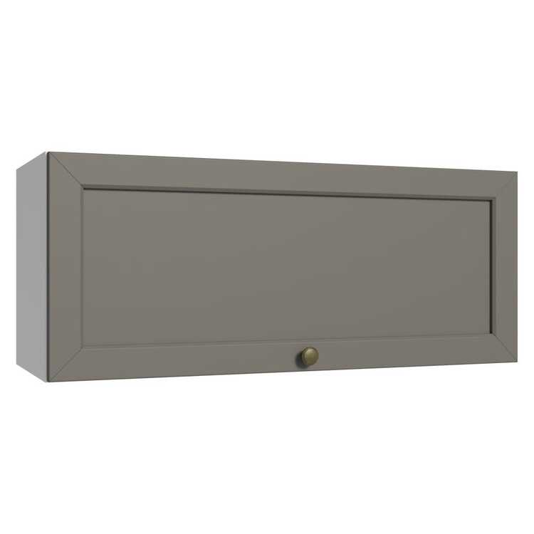 Gabinete Superior de Cocina Madesa Vik 80cm 1 Puerta BG - Blanco y Gris - Añade 1