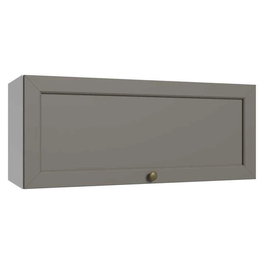 Gabinete Superior de Cocina Madesa Vik 80cm 1 Puerta BG - Blanco y Gris - Ver 1