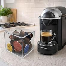 Transparent Acrylic Coffee Capsule Holder Organizer - Transparente - Ver 8