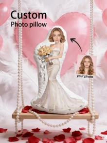 1 Customized Pillow, Personalized Pillow, Customized Picture Pad, Customized Face Doll, Personalized Spouse Doll, Customized Image Pad, Birthday Gift, Wedding Gift, Valentine's Day Gift, Family Gift, Couple Gift, Perfect Christmas Gift - 2 - View 4
