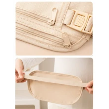 1pc Creative New Fashion Personalized Anti-Theft Concealed Travel Waist Bag, Slim Waterproof Sports Waist Pack Can Fit Phone, Keys, Cards, Coins, Earphones, Tissue, Passport And Other Items, Suitable For Daily Use, Sports, Running, Hiking, Cycling, Fitness, School And Home, Travel Essential, Holiday Travel Bag And Travel Accessory - Multicolor - View 5