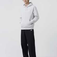 Áo nỉ có mũ lót lông cừu Nike Club dành cho nam, màu xám nhạt. - Màu Xám nhạt - Xem 3