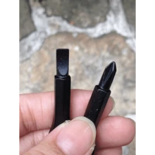 2 Portable Screwdriver And Slotted Screwdriver Keyring Set - Camping Accessories Versatile Mini Pocket Repair Tool Gadget Car Accessories Bag Charm School Cute Goth Y2k Christmas Gift Ideas Bag Lanyards With Id Holder Car Accessories Bag Charms - màu đen - Xem 5