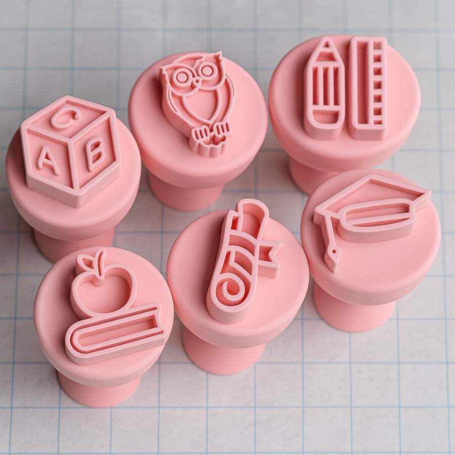 Stamp Kit For Brigadeiro Sweet Teacher's Day With 6 Pieces - 彩色 - 查看 1