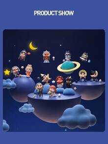 Bộ hộp bí ẩn POP MART CRYBABY Crying Moon, gồm 12 mẫu thông thường và 1 mẫu bí mật, tất cả đều lấy cảm hứng từ mặt trăng và không gian huyền ảo. Các mẫu bao gồm Ngôi sao nhảy múa, Trăng khuyết, Thỏ mặt trăng và Du khách vũ trụ. Mẫu bí mật là "Ngôi sao ước nguyện". Bộ sưu tập câu chuyện tinh tế này được thiết kế dành cho người hâm mộ CRYBABY, những người sưu tập hộp bí ẩn và những người yêu nghệ thuật, là món quà hoàn hảo cho sinh nhật và các ngày lễ. - Nhiều màu - Xem 6