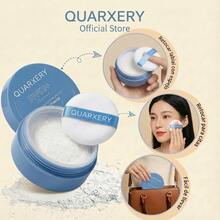 QUARXERY Base De Maquillaje Polvo Compacto Fijador Ligeros Controla Brillo y Suaviza Cutis Protector Solar Matte Corrector De Larga Duración A Prueba De Sudor A Prueba Agua Control De Aceite Con Almohadilla De Esponja - Translucent - Ver 7