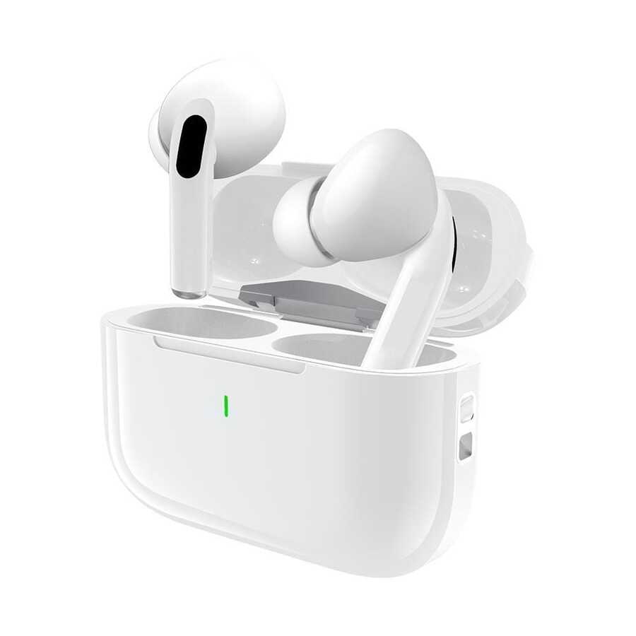 无线耳机 - 真无线耳机，兼容苹果和安卓系统，内置麦克风，防汗，白色，无线耳机，Airbuds，真无线耳机 - 白色 - 查看 1