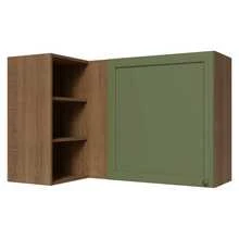 Alacena Gabinete Superior De Esquina Cocina Madesa Vik MV - Marrón y Verde - Ver 12