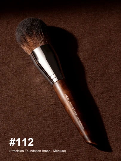 Make Up For Ever Makeup Brush, Brown, Medium Size, Face Brush, Setting Brush, Loose Powder Brush