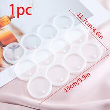 1pc Butterfly Shaped Resin Earring Mold With Holes, Suitable For DIY Pendant And Necklace Earring Making, And Round & Oval Silicone Keychain Mold - Clear - View 14