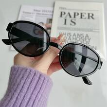 1副男女通用椭圆形/方形小框高品质个性化简约时尚眼镜，适合休闲、旅行、派对、海滩、日常佩戴 - 彩色 - 查看 7