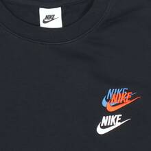 Nike Sportswear Essentials 系列 撞色Logo休閒運動圓領刺繡套頭衛衣 男款 黑色 - 黑色 - 查看 4