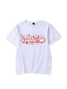 BREATHABLE COOL SUMMER Sturniolo Tripletss Sturniolo Peace Stars TShirt Vintage 90s T-Shirt Men Short SLEEs Ve Funnysss TShirt Tops Men T Shirt Men - trắng - Xem 1