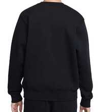Nike Crew Neck Solid Color Warm Long-Sleeve Sweatshirt For Men, Black - Black - View 2