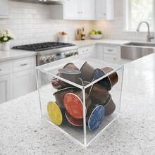 Transparent Acrylic Coffee Capsule Holder Organizer - Transparente - Ver 2