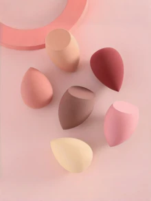 5/3/1 pieza Esponja de maquillaje de colores aleatorios, esponja de belleza mixta para aplicación de líquidos, cremas y polvos, esponja de maquillaje multicolor adecuada para todo tipo de piel, sin látex, de doble uso para polvos y base, regalos, viajes, artículos baratos, artículos esenciales para viajar - Multicolor - Ver 2