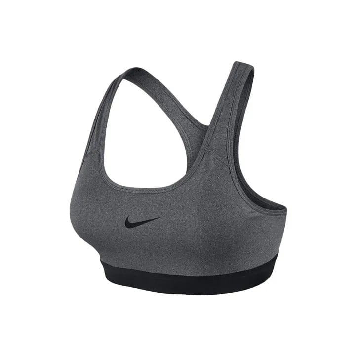 Nike Classic Padded 純色中強度支撐運動內衣 女款 灰色 - 灰色 - 查看 1