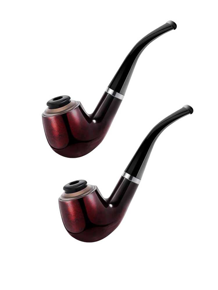 1/2 Elegant Pipe, Smoking Accessories With Washable Micro Filter, Creative Father's Day Gift, Perfect Present For Men - 1 Set - View 10