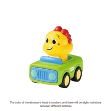 1辆卡通动物造型推拉玩具车，摩擦动力玩具车，适合1-3岁幼儿，恐龙造型玩具车，婴儿玩具，1-3岁男孩生日/圣诞节/万圣节礼物 - 彩色 - 查看 9
