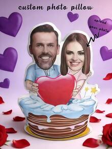 Customizable Cute Teddy Bear Pillow, Soft And Adorable, Ideal For Couples, Versatile Home Decor, Unique Gift For Occasions Like Christmas, Halloween. Suitable For Decorating Sofa, Living Room, Car. Father's Day, Mother's Day, Halloween, Christmas, Christmas Eve, Valentine's Day, Home Textile, Creates Cozy Christmas Atmosphere, Breathable, Lightweight, Soft. - Upload Pictures to Customize Pillows - View 8