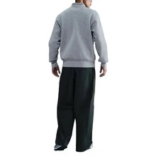 Áo nỉ nam Nike kiểu dáng mở phía trước, không có mũ, với logo thêu, thích hợp cho chạy bộ, tập luyện và thể dục. Màu xám. - Xám - Xem 2