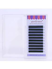 C/D Curl 10 Rows Glam&Need Automatic Flower W Volume Shape Bloom 3D Premade Fans Natural Soft Light Individual Lashes Full Dense Faux Mink Cluster - D - View 3