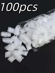 100/300/500pcs Disposable Plastic Waterproof Ear Covers For Bath, Shower, Hair Salon, Ear Protection, Hair Dyeing Tool - Multicolor - View 9