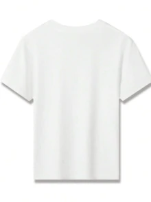 Disney Mickey Mouse Castle Cupcake Popcorn Tea Cup Star Magic Printed Pattern T-Shirts For Girls Childrens Clothing Design Short Sleeved Casual And Cute Style Comfortable And Casual Wear All Year Round Suitable For Parties And Play Machine Washable Gift Childrens Clothing Girls Short Sleeved Shirts - trắng - Xem 3