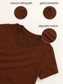 Unisex NY Crew Neck T-Shirt Blouse - Rust Brown - View 2