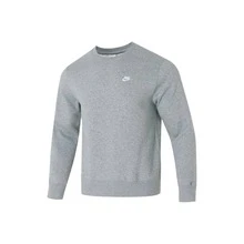 Nike Swoosh Breathable Crew Neck Pullover Long Sleeve Sweatshirt, Men's, Grey - Grey - View 10
