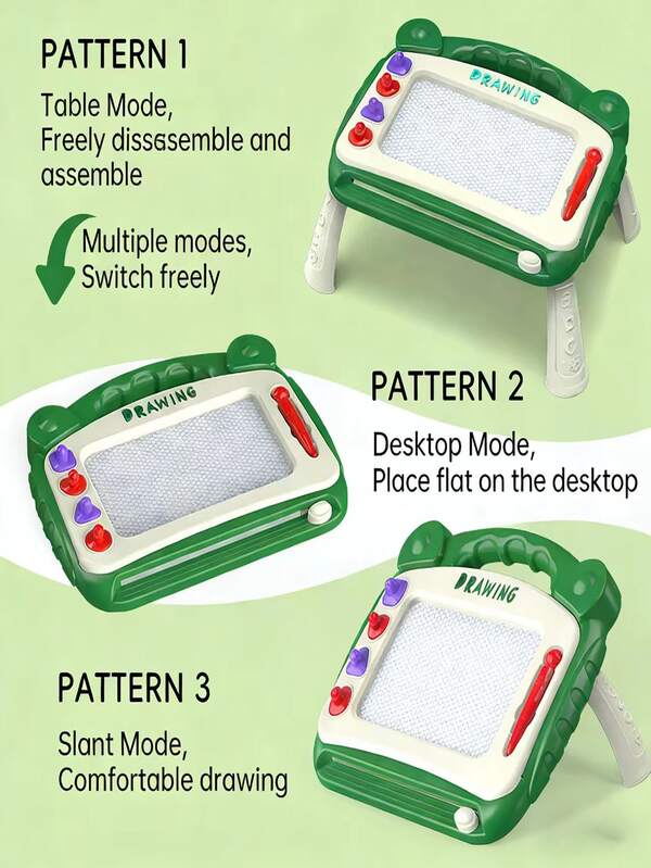 Large Magnetic Drawing Board With Stand And Stamp, Super Big Reusable Painting Area Desk, Doodle Board, Colorful Early Education Toy For Kids, Suitable For Preschool Learning, Children's Education, Teacher's Supplies, Home Schooling, Kids Learning Gift, Holiday Gift, Christmas, Halloween, Birthday, Thanksgiving And Easter