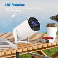 GAWFOLK HY300PRO Android 11 Projector, 260 Lumens Brightness, WiFi 6, Bluetooth 5.0, Allwinner H713 Chip, 1280*720P 4K 3D Support, Portable Outdoor Use, Suitable For Living Rooms, Bedrooms, Camping, And More. Supports Wireless Screen Mirroring And Android System. HD 1080P, Perfect For Watching TV Shows In The Bedroom Or Camping. Includes A Free Remote Control. Includes A Projector Screen. - 日規A型插(100V) - 查看 15