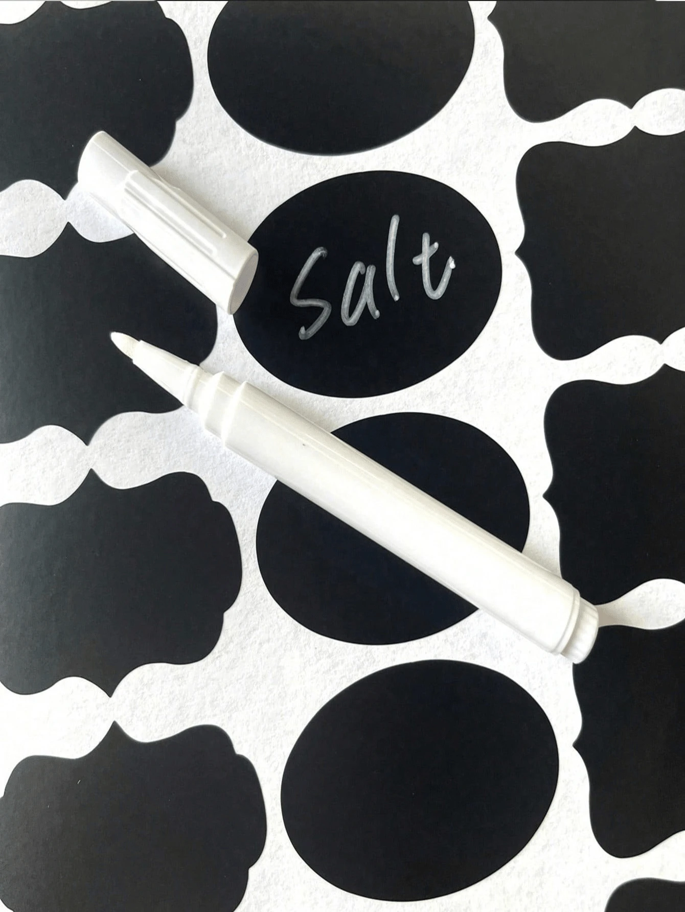 3pcs/Set White Liquid Chalk Markers, Suitable For Blackboard, LED Writing Board, Stickers & Labels, Erasable, Back To School Essential - White - View 1