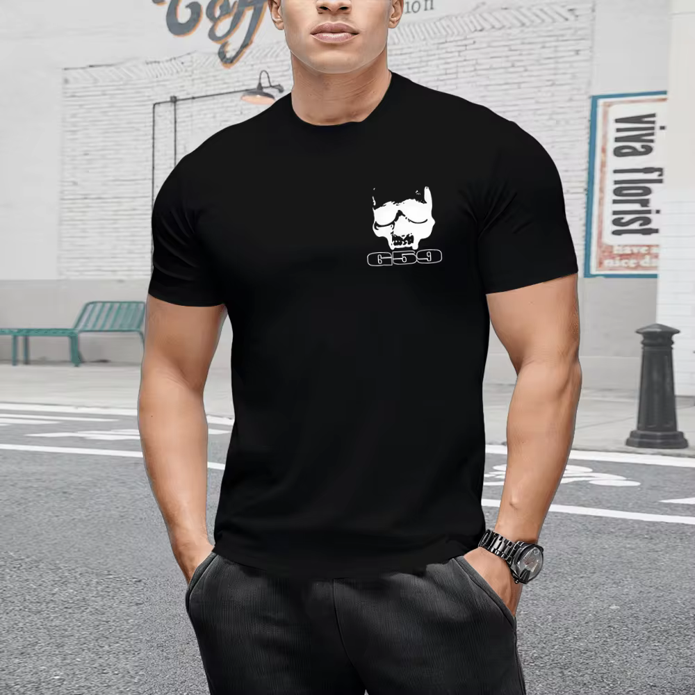 Suicideboy Short Sleeved Suicideboy G59 Pullover, Suicideboy Merch SuicidebuyFan Gift Pullover, Street Wear, Suitable For Both Men And Women, T-Shirt Top, Men's Wear - 黑色 - 查看 4