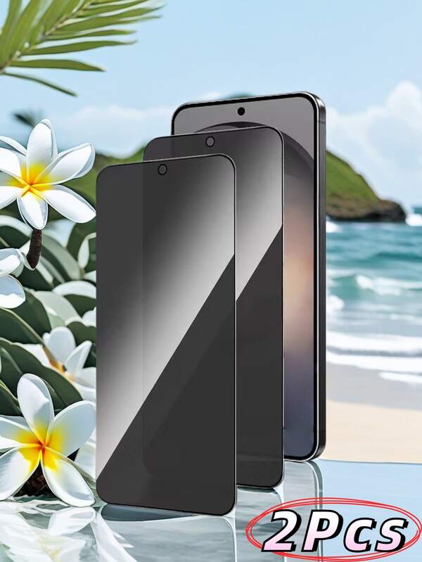 2pcs Privacy Tempered Glass Screen Protector For Samsung M14/M53/M62/A90/A20E/F41/A02S/A04S/A24/F13 And More Models, Protect Your Privacy