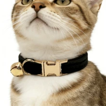 Adjustable Cat Collar With Bell And Quick Release Buckle. Soft And Durable, Available In Multiple Sizes. Safely Identify Your Pet. Fashionable Pet Accessory. High-Quality Metal Hardware. Suitable For Small, Medium And Large Dogs. Zinc Alloy Design For Durability. Easy To Open And Close. Premium Dog Collar. (Actual Delivery May Vary Slightly Due To Differences In Fabric, Batch, And Color.) - Multicolor - View 9